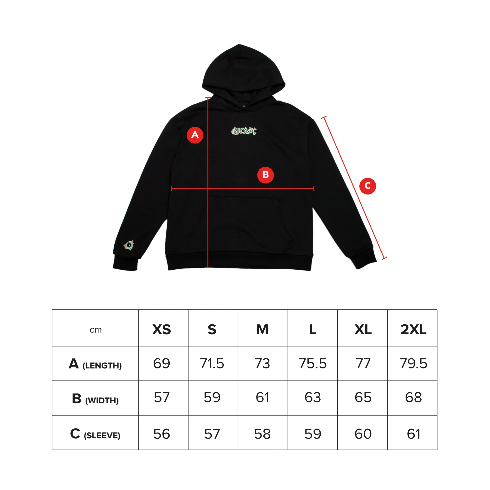 Bloom Hoodie Black - Image 6